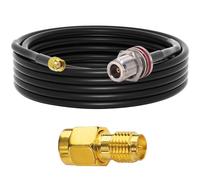 5M/16.4ft Câble d'antenne Lora N Femelle vers RP-SMA Cable Y240 Câble coaxial d'extension à faible perte pour antenne LoRa WiFi 4G LTE RAK Helium Hotspot HNT Miner Antenne minière(Q880)