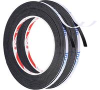 5m/16.4ft Étanchéité Mousse Ruban,2 Rouleaux 5mm Large 1mm Épais Unique Face Météo Décapage Porte Sceau Bande Pour Fenêtre Porte Isolation,Noir