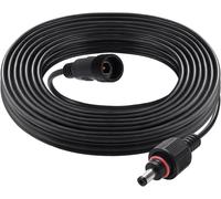 5m 5.5x2.1mm IP67 Waterproof DC Power Extension Cords,12V 24V Male Female Power Extension Cable DC 22AWG for Solar Garden Lights