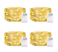 5M 50 LEDs Guirlande Lumineuse, Guirlande lumineuse LED Batterie avec Minuterie pour les Fêtes de Noël, le Mariage, la Fête Décor de Votre Chambre et Jardin