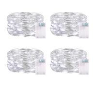 5M 50 LEDs Guirlande Lumineuse, Guirlande lumineuse LED Batterie avec Minuterie pour les Fêtes de Noël, le Mariage, la Fête Décor de Votre Chambre et Jardin