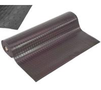 5m² 5x1m Tapis en caoutchouc Tapis à picots Tapis antidérapant Rainures Caoutchouc 11905