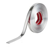 5M Anti-Collision Bande de Garniture de Voiture, Bande Decorative Voiture, Universel Autocollante Car Trim Strip Protection(Chrome,40mm(1.57Inch))