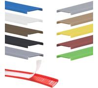 5m Bande de Bord en TPE Souple à profil en U Bande de Couvre Chant, Protecteur De Bord U, ande De Chant Adhesive(White,28mm)
