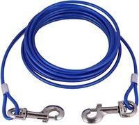 5m Câble d'attache pour Chiens，Chien Cravate câble，pour Cour, Jardin, Camping, extérieur（Bleu）.