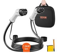 5m Câble de Charge EV Type 2 à Type 2 - VEVOR - 32A 7kW Charger Voiture Électrique