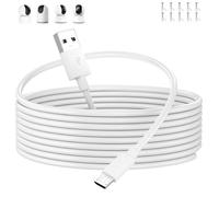 5m Câble Micro USB,Câble USB pour Mi 360°Home Security Camera 2K Pro,Mi 360°Home Security Camera 2K,Mi 360°Camera(1080p)USB,Blanc