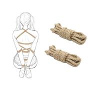 5m Corde de bondage en chanvre BDSM Fétiche Sex Toys Pour couples 2pcs | Ensemble d'accessoires pour adultes, corde shibari d'apprentissage, érotique Jouets sexuels Pour femmes hommes