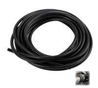 5M Durite En Silicone Pour Turbo Et DéPression-Carburant 6mm,Durite Refroidissement,Vide Silicone Tube-Flexible Haute RéSistance,RéSistant à La Chaleur, Universel Pour Raccords,Noir
