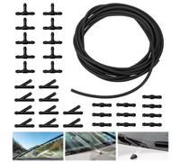 5M Durite Lave Glace kit, Tuyau Automobile avec 30 Pièces Raccord de Liquide de Lave-Glace, Universel Accessoires Voiture pour Connecter la Gicleur Lave Glaces