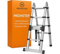 5M échelle télescopique pliante inox échelle extensible jusqu'à 150kg FR.