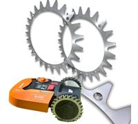 5M Energy Pointes en acier inoxydable compatibles avec Worx Landroid S/M pour améliorer la traction robot tondeuse
