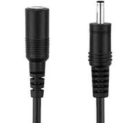 5m extension câble DC fiche creuse avec prise 3,5 x 1,35 mm pour alimentation et basse tension jusqu'à 12V noir