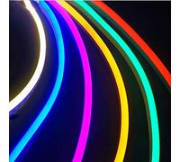 5M LED Lumière de bande flexible LED Tube néon Flex 120led IP65 Lampe de corde imperméable, Couleur multi pour la maison DIY Décoration de festival de vacances (16.4ft / 5m) Prise de courant de l'UE