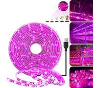 5M LED pousse des bandes lumineuses, imperméable Plante à spectre complet pousse la lumière et la lampe de croissance flexible pour les plantes succulentes d'intérieur Hydroponique Jardinage à serre