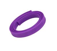 5m/lot Pure Colour Insulated Braid Sleeving Tight PET Wire Expandable Cable Sleeve Flame-retardant Nylon Braided Mesh Tube(Purple,20mm)