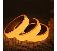 5M Luminous Fluorescent Tape, Glow In The Dark Sticky Tape, Luminous Photoluminescent Glow In The Dark Home Decor Tape for Stage, Stairs, Walls, Steps, Exits etc (orange-10mm)