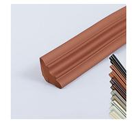 5M Moulure autocollante flexible Quart de rond PVC, Bande de calfeutrage étanche, garniture pour moulage, calfeutrage et de garniture auto-adhésif, pour mur, plafond, armoire, comptoir, bords de sol e