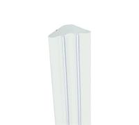 5M Moulure autocollante flexible Quart de rond PVC, Bande de calfeutrage étanche, garniture pour moulage, calfeutrage et de garniture auto-adhésif, pour mur, plafond, armoire, comptoir, bords de sol e