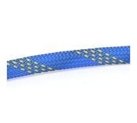 5M Multicolor PET Insulated Braid Sleeving 2mm - 40mm Expandable Wire Cable Sheath Flame-retardant Nylon Braided Mesh Tube(Blue Gold,4mm)