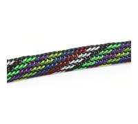 5M PET Insulated Multicolor Braid Sleeving 2mm - 40mm Expandable Wire Cable Sheath Flame-retardant Nylon Braided Mesh Tube(7 Colors,10mm)