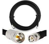 5m PL259 vers BNC mâle UHF câble coaxial étanche IP67 - HF400 Flexible 50 Ohm Câble d'extension (équivalent LMR400 UF UltraFlex) - pour HAM CB Radio Antenne Mesureur de TOS Amateur Ondes courtes RF
