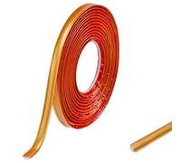 5M PVC Joint d'Étanchéité Autocollant Bordure de Finition Plan de Travail Cuisine Angle Mur, Joint Mur Intérieur Profil Finition Bande Finition Calfeutrage Moulure Plinthe,12mmx6mm Or