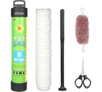 5m Pvc Mesh Kit With Scissors, Funnel & Piston System 18 & 25 & 37mm Pvc Bags Carp Fishing Accessories Mesh Bags Quick Refill For Boilie Baits