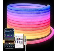 5M RGB Néon Bande LED, 360 degrés Tube de maille circulaire néon, IP65 étanche Flexible Dream Color Neon Ruban LED, 50 Leds/m Néon LED Bande pour Weddings, Christmas, Decoration