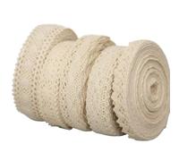 5m/roll Lace Trim Apparel Sewing Fabric Ivory Cream Cotton Crocheted Ribbon Handmade Patchwork Accessories(9)