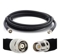 5m RP-TNC mâle à RP-TNC femelle Câble coaxial - HF400 Flexible 50 Ohm Câble d'extension (équivalent LMR400 UF UltraFlex) - pour WiFi LTE CDMA GSM DCS 4G 5G 6G Mobile Wireless Routeur Antenne