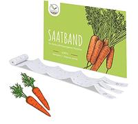 5m Ruban de graines de carottes (Nantaise 2 - Daucus carota) - Carottes juteuses et croquantes idéales pour la culture dans le jardin, la jardinière de balcon et le potager