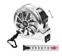 5m Tape Measure With Polymer Protective Layer,Thick Plastic Cover,With Lock,Automatic Return And Belt Clip,One Hand Use