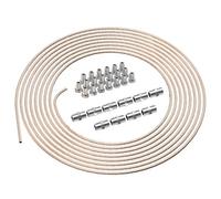 5m Tuyau de Frein Ø 4,75 mm en Cuivre Cupro Nickel + 20 raccords mâles + 10 Connecteurs femelles M10 x 1 DIN 74 234 Kit Freinage 3/16" Tube rigide avec Connexions pour l'évasure DIN collet-battu mâle