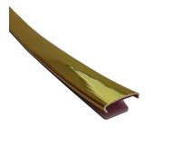 5M U-Form Protection de Bord de Meubles, Adhésif TPE Placage Bois Couvre Chant, Flexible Garniture de Bord pour Étiquetage, Portes de Voiture, Coins de Table, Contreplaqué(Bright gold,14mm)