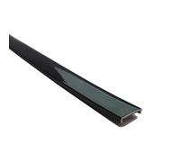 5M U-Form Protection de Bord de Meubles, Adhésif TPE Placage Bois Couvre Chant, Flexible Garniture de Bord pour Étiquetage, Portes de Voiture, Coins de Table, Contreplaqué(Bright black,20mm)