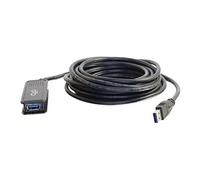 5m USB 3.0 A to USB A Extension Cable - M/F - Rallonge de câble USB - USB type A (M) pour USB type A (F) - USB 3.0 - 30 V - 5 m - actif - noir