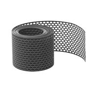 5m x 100mm Grille de Protection Oiseaux Noir PVC Ventilation Façade Toit Solide