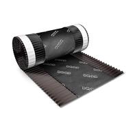 5m x 320mm Brun gris closoir ventilé RAL 8019