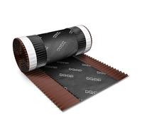 5m x 390mm Brun chocolat closoir ventilé RAL 8017