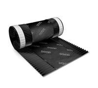 5m x 390mm Noir foncé closoir ventilé RAL 9005