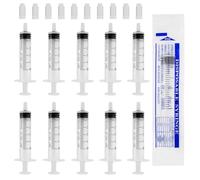 5ml Polyvalent Seringue sans Aiguille, 32 Pièces Seringue Transparente Réutilisable, Plastique Seringue avec Casquette, Scellées Individuellement Seringue pour Plantes Arrosage Distribution Colle