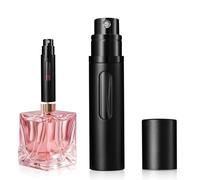 5ml Vaporisateur Parfum,Atomiseur Parfum Rechargeable,Flacon Parfum Voyage,Mini Bouteille de Parfum Vide (Noir)