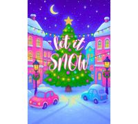 5mm squared paper notebook, 96 pages, 6x9in (15x23cm). Maths exercise notebook. Christmas themed cover.