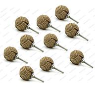 5MOONSUN5 Lot de 10 boutons de tiroir en corde de jute pour étagères/armoires
