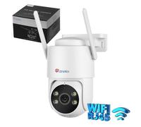 5MP Caméra de Surveillance WiFi 5GHz/2.4GHz, Détection Humain/Véhicule/Animaux avec Suivi Auto, Vision Nocturne Couleur 30m