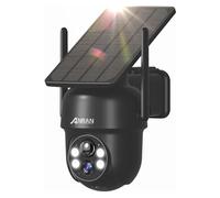 5MP Caméra Surveillance Panneau Solaire Extérieur sans Fil Détection PIR PTZ Contrôle Compatible Alexa et Google Home Q4