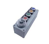 5P Push Button Rotary Switch Control Box Five Position With Cover Momentary Reset Start Stop NO NC Enclosure NWPNLXEA