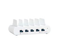Compulocks 5 Ports USB Charging Dock Station Smartphone, Tablette Blanc Secteur Intérieure