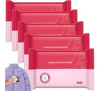 5Pack lingettes anti-tache de vêtements sans lavage; Des serviettes efficaces d'élimination des taches, un moyen plus facile de nettoyer la graisse, la saleté, la poussière des vêtements, la chaussure